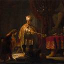 Даниил и царь Кир у идола Ваала 1633, Рембрандт Харменс ван Рейн
