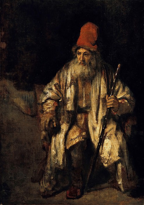 The old man with the red cap. Rembrandt Harmenszoon Van Rijn