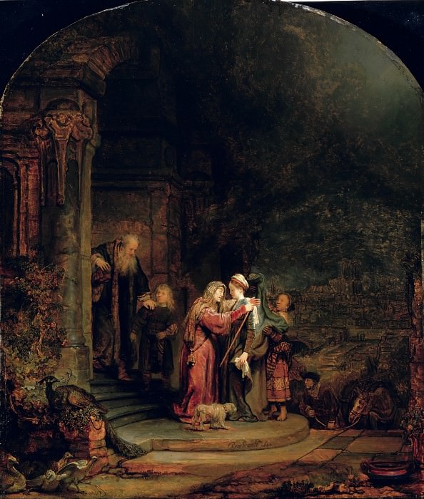 Встреча Марии и Елизаветы. Рембрандт Харменс ван Рейн