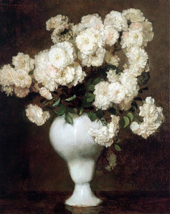 Rueter Wilhelm Christiaen Georg Vase with flowers Sun. Вильгельм Рютер