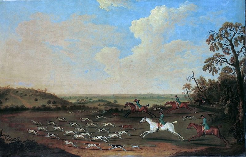 A Hunt in Full Cry at Quorley, Hampshire. James Seymour