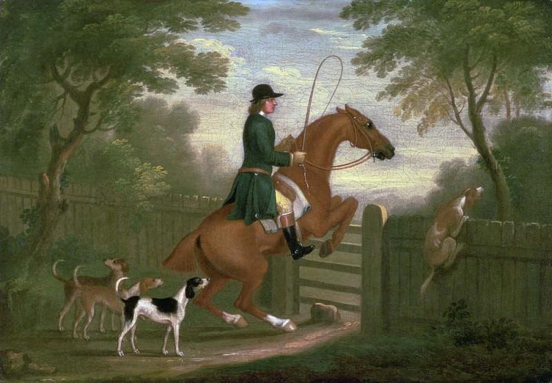 Huntsman with his Hounds in a Landscape. James Seymour