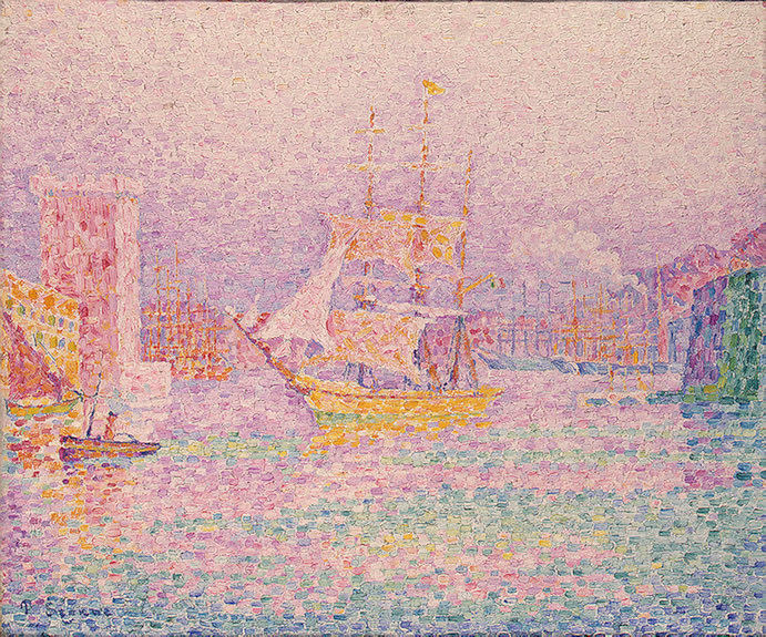 Signac The Harbour at Marseilles, 1907, Eremitaget. Paul Signac