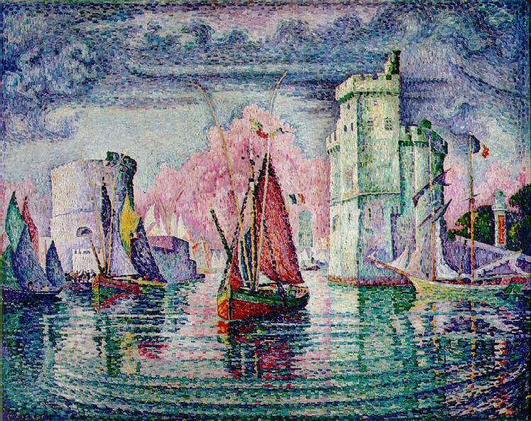 Signac Port of La Rochelle, 1921, 130x162 cm, Musee dOrsay. Поль Синьяк