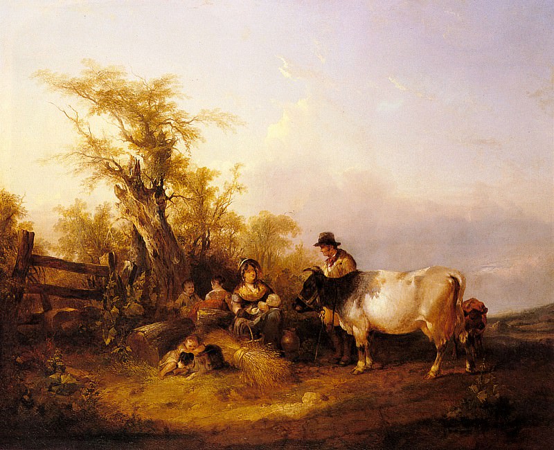 Shayer William The Road To Market. William Shayer