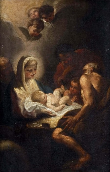 The Adoration of the Shepherds. Andrea Sacchi (Manner of)