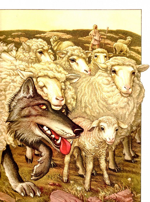 AfII 0003 The Wolf in Sheeps Clothing CharlesSantore sqs, Charles Santore