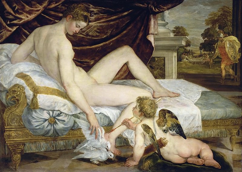 Venus And Cupid. Lambert Sustris
