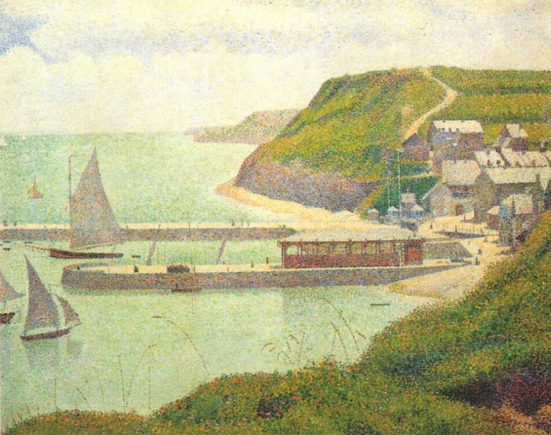 seurat port-en-bessin (the outer harbor at high tide) 1888. Жорж-Пьер Сёра