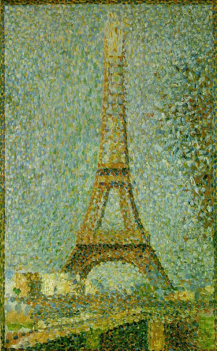 Seurat The Eiffel Tower, 1889,. Жорж-Пьер Сёра