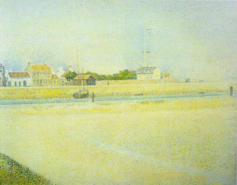Seurat The Channel at Gravelines, Grand Fort-Philippe, 1890,. Жорж-Пьер Сёра