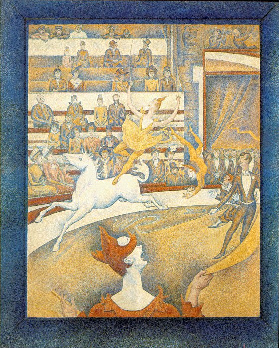 Seurat Cirque, 1891, Louvre. Georges Seurat