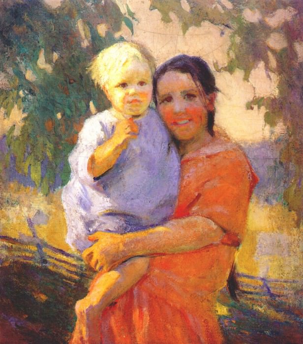 shulz,ada packing the baby c1928. Ада Шульц