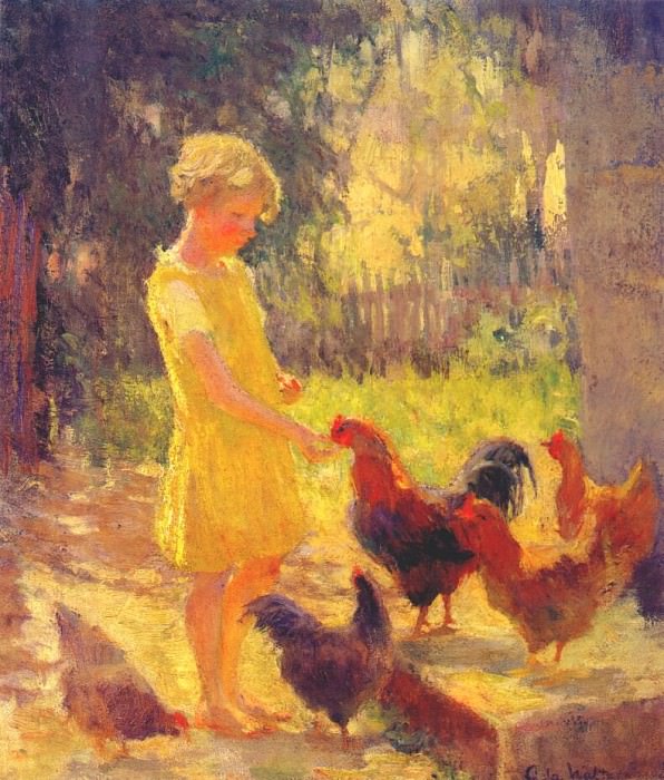 shulz,ada the pet rooster c1926. Ада Шульц