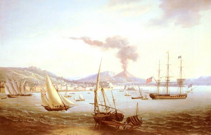 Serres John Thomas An English Frigate In The Bay Of Naples. Джон Томас Серрес
