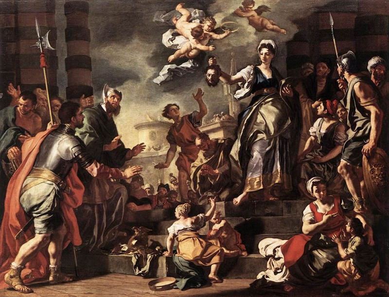 SOLIMENA Francesco Judith With The Head Of Holofernes. Франческо Солимена