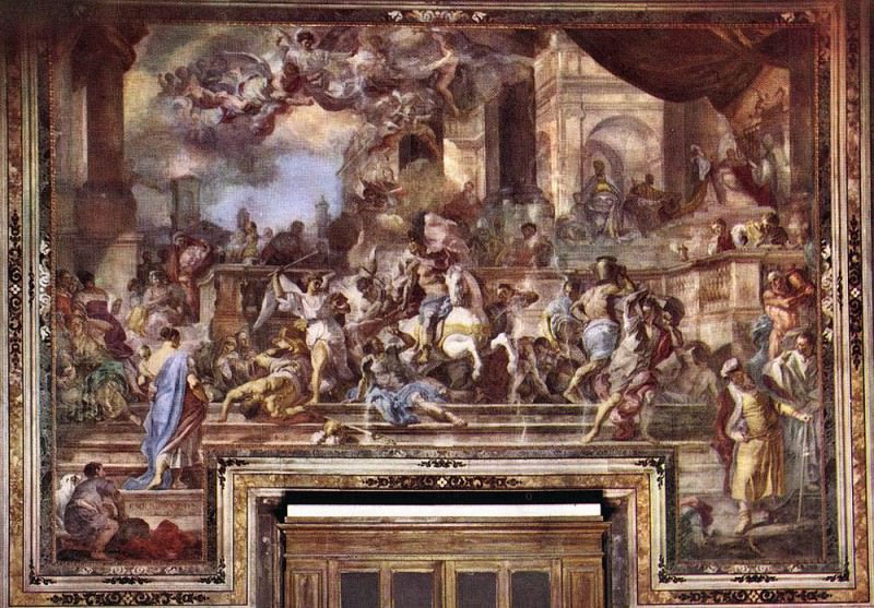 SOLIMENA Francesco Expulsion Of Heliodorus From The Temple. Франческо Солимена