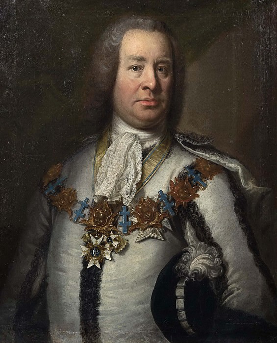 Fabian Wrede af Elimä d.y., (1694-1768). Johan Henrik Scheffel (Attributed)