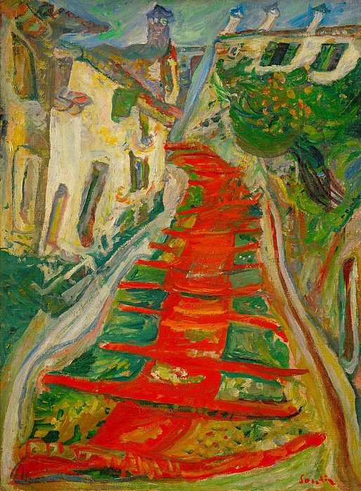 Red Steps In Cagnes. Chaïm Soutine