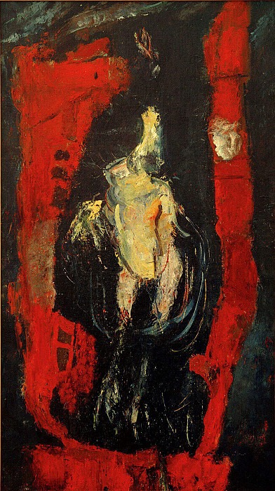 Poultry Hanging on Red Bricks. Chaïm Soutine