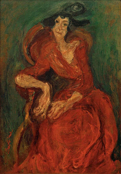 The Woman in Red. Chaïm Soutine