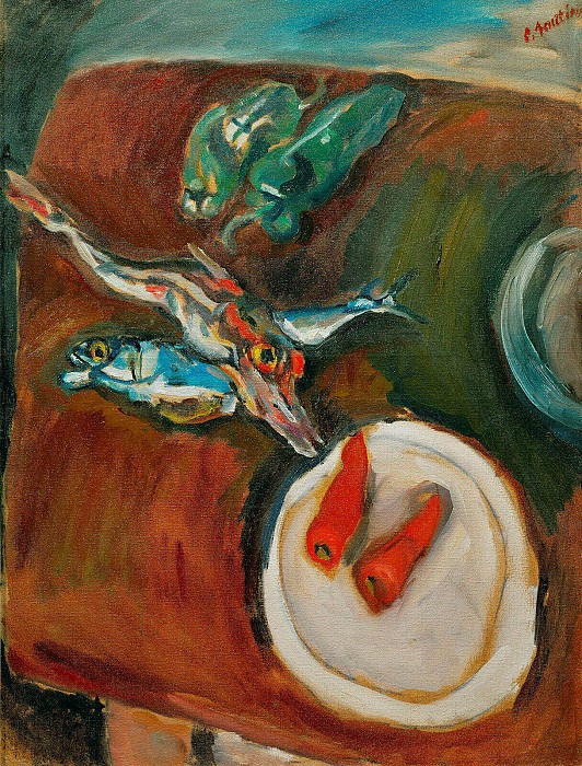 Still Life With Peppers and Carrots. Chaïm Soutine