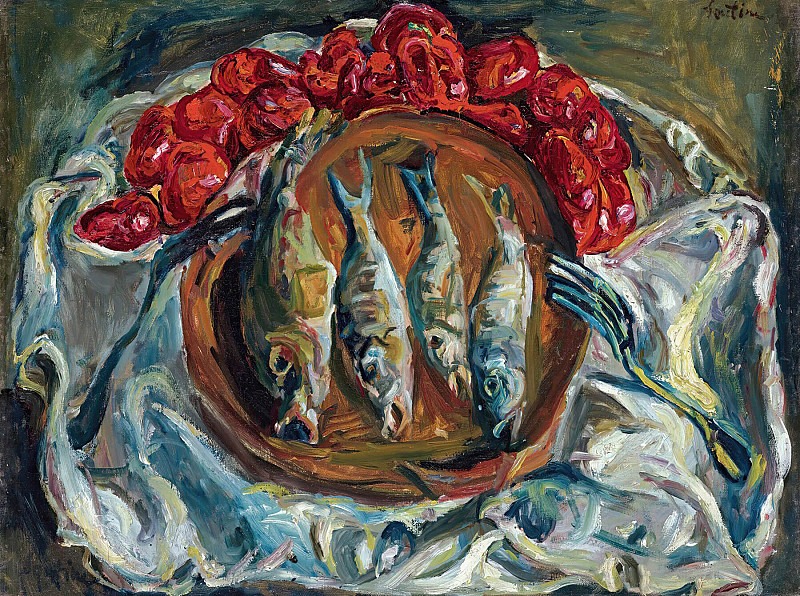 Fish and Tomatoes. Chaïm Soutine