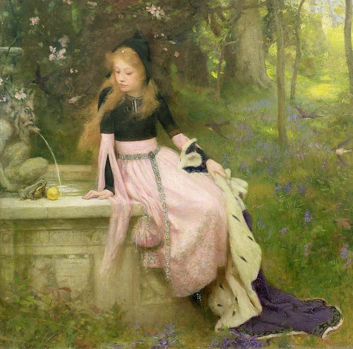 Принцесса и лягушка 1894. William Robert Symonds (The Princess and the Frog)