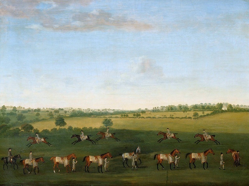 Sir Charles Warre Malet’s String of Racehorses at Exercise