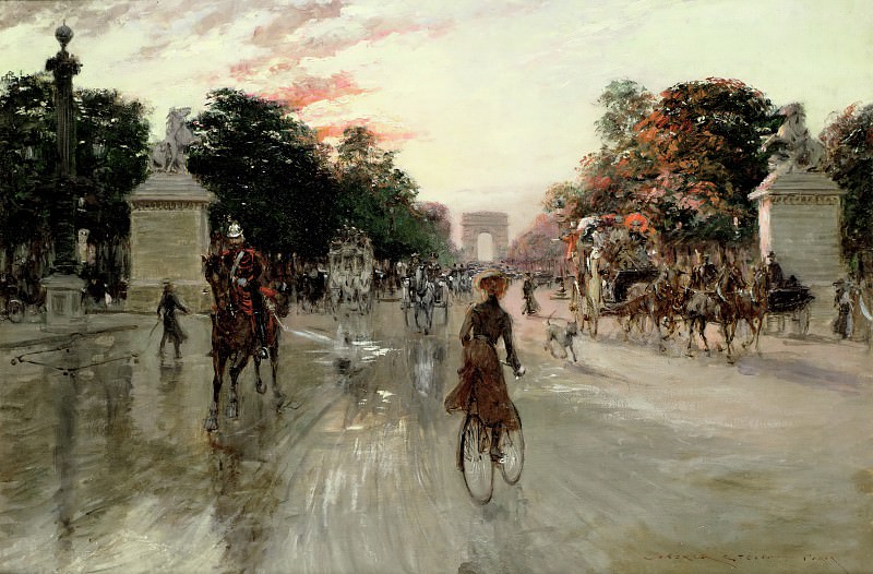 The Champs Elysees - Paris. Georges Stein