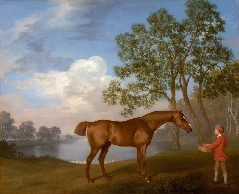 Pumpkin with a Stable-lad. George Stubbs