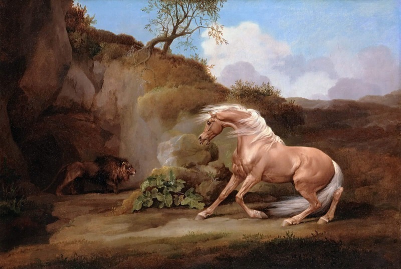 Horse Frightened by a Lion. George Stubbs