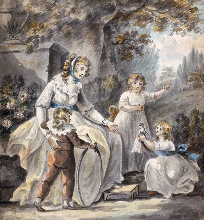 Няня с тремя детьми