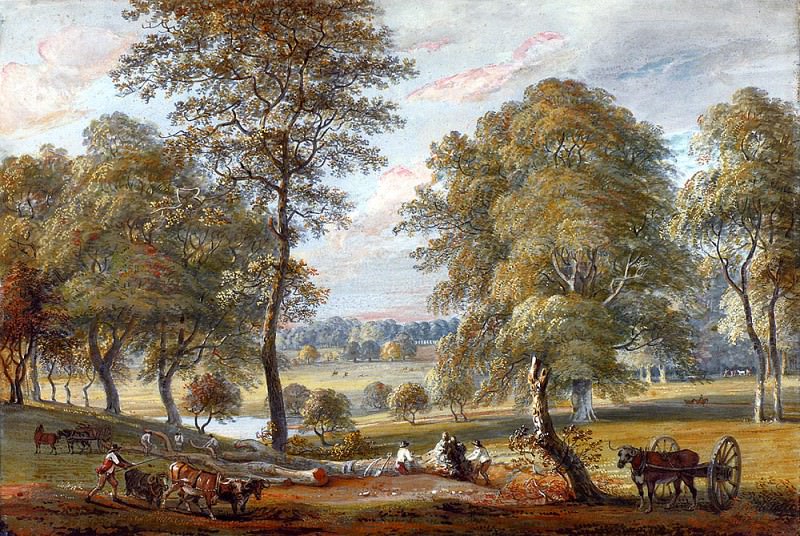 Sandby Paul Foresters In Windsor Great Park. Paul Sandby