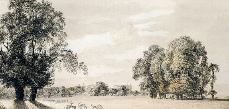 Sandby Paul South East View Of Windsor Castle From The Park. Пол Сэндби