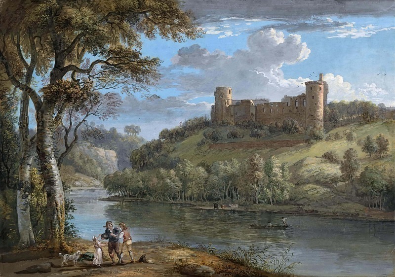 Замок Ботвелл, с юга. Пол Сэндби