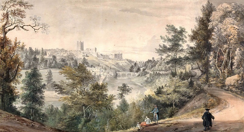 Вид на замок Ричмонд, Йоркшир. Пол Сэндби