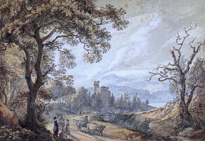 View in Wales. Paul Sandby