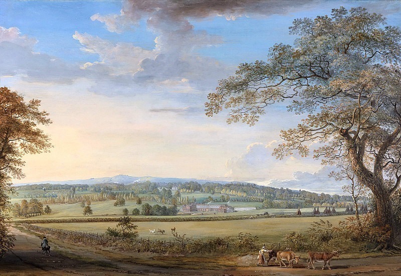 A View of Vinters at Boxley, Kent, with Mr. Whatman’s Turkey Paper Mills. Paul Sandby