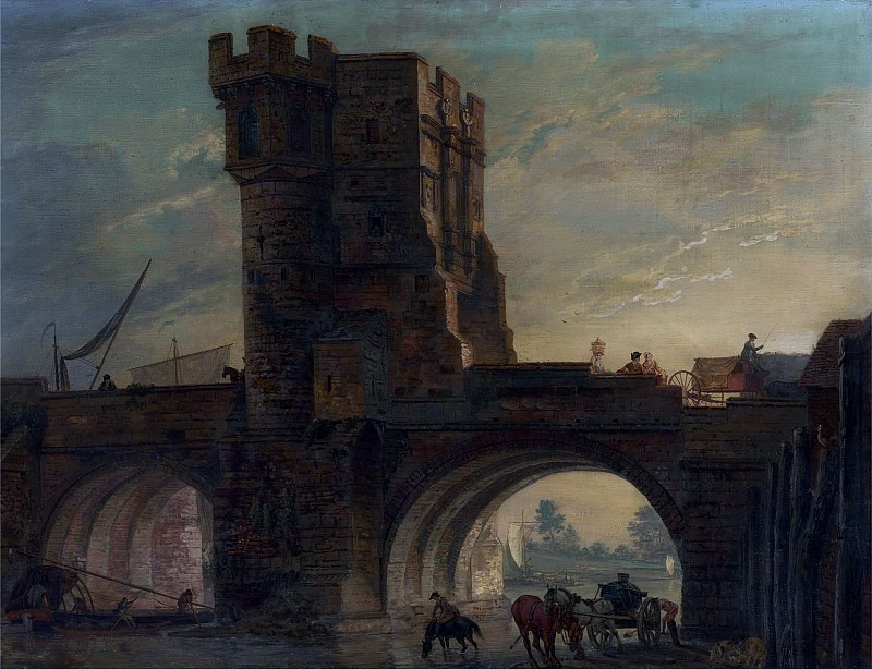 Old Bridge at Shrewsbury. Paul Sandby