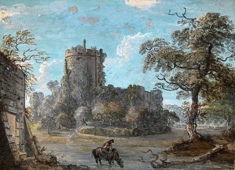 The Entrance to Chepstow Castle. Paul Sandby