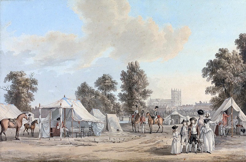 An Encampment in St. James Park. Paul Sandby
