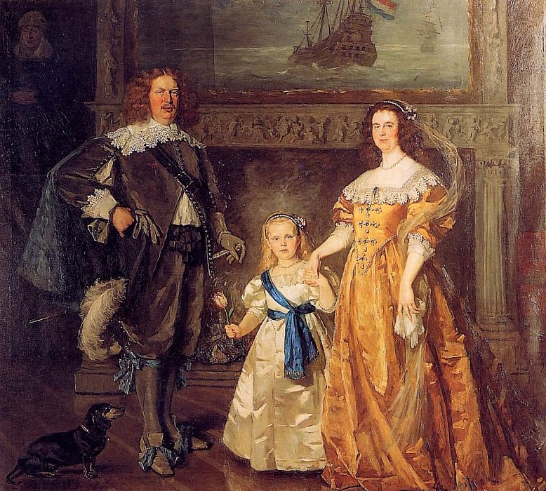 Schwartze Thйrиse Royal Family With Queen Wilhelmina Sun. Therese Schwartze