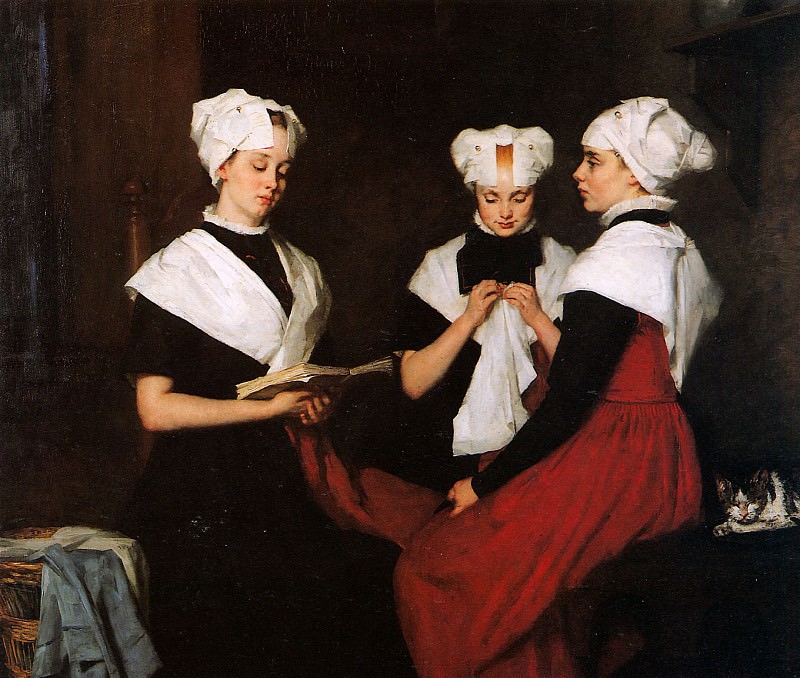 Schwartze Thйrиse Three orphan girls in Amsterdam. Therese Schwartze