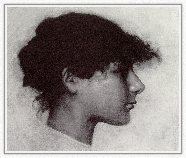 Sargent Head-of-Ana-Capri-Girl-sj. Сарджент,