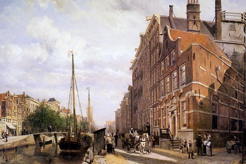 Springer Cornelis Voorburgwal in Amsterdam Sun. Корнелис Спрингер