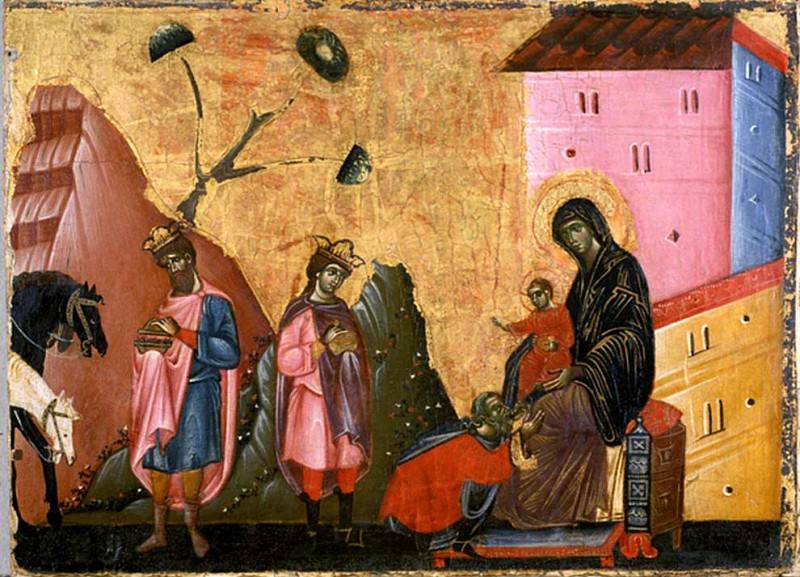The Adoration of the Magi. Guido da Siena