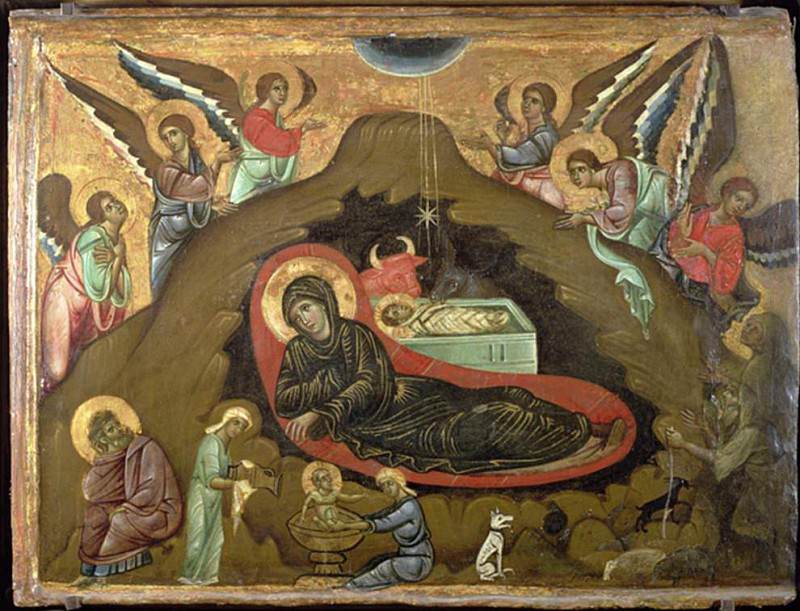 The Nativity. Guido da Siena