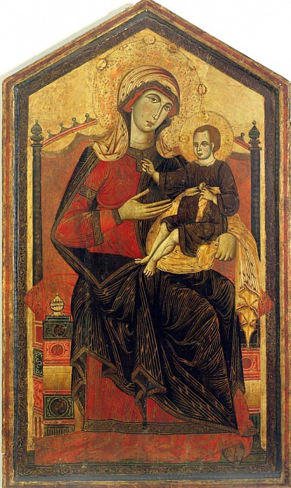 Madonna and Child Enthroned. Guido da Siena