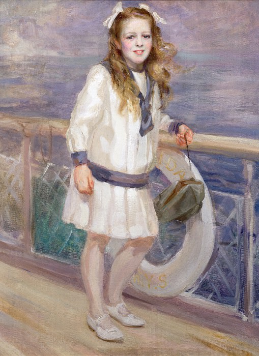 Девочка в костюме моряка. Чарльз Симс